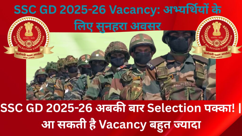 SSC GD 2025 Vacancy